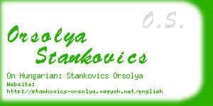 orsolya stankovics business card